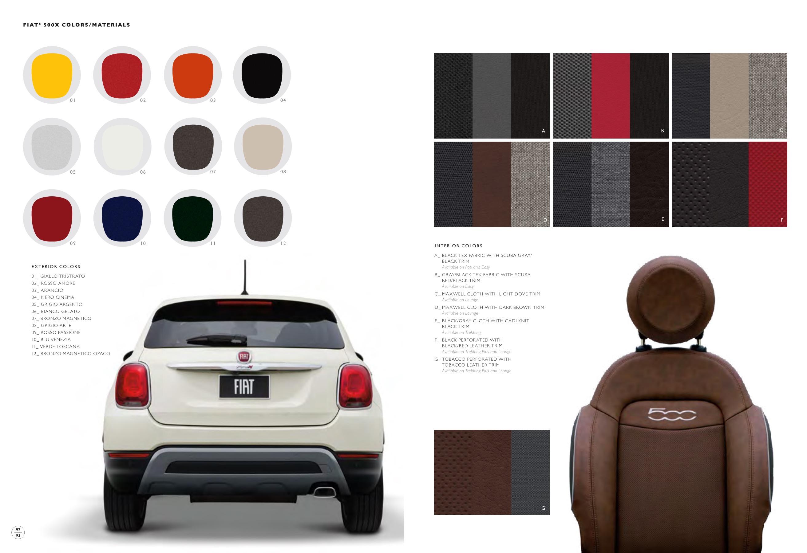 2016 Fiat 500 Brochure Page 26